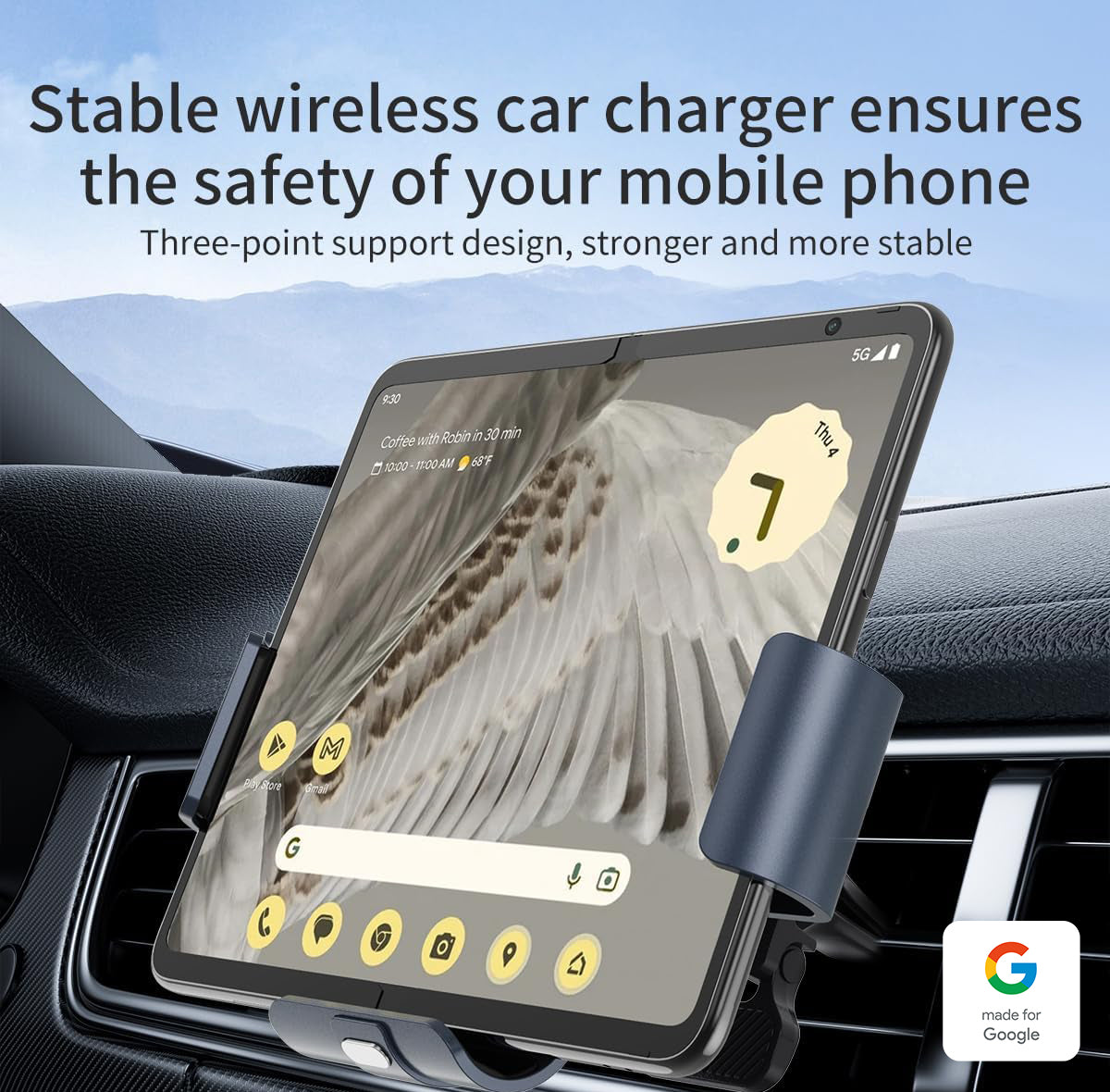 Wireless Car Charger For Pixel Fold Series