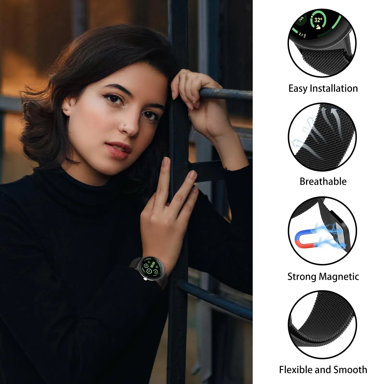 Stainless Steel Bracelet for Pixel Watch 3