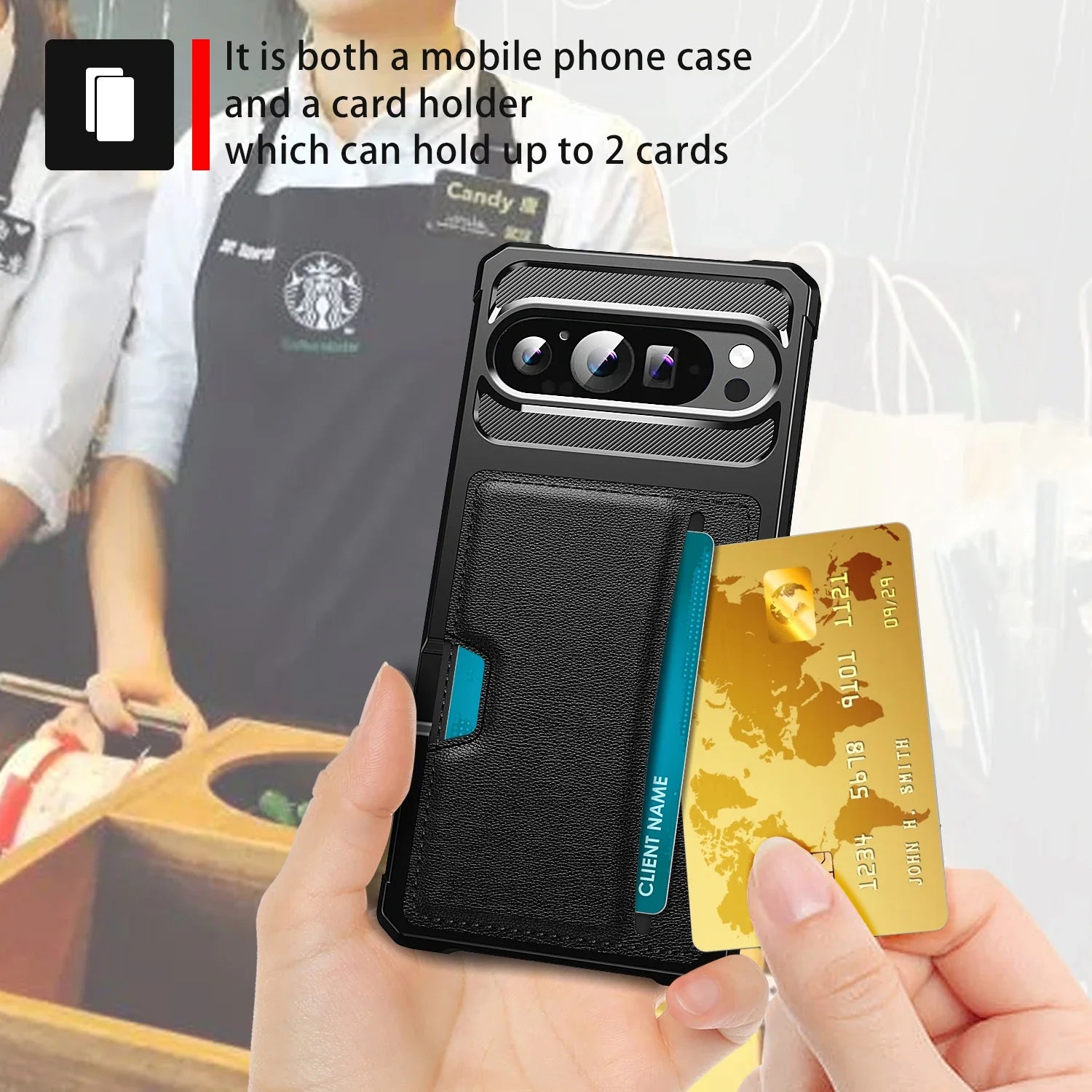 Leather Wallet Case For Google Pixel Series