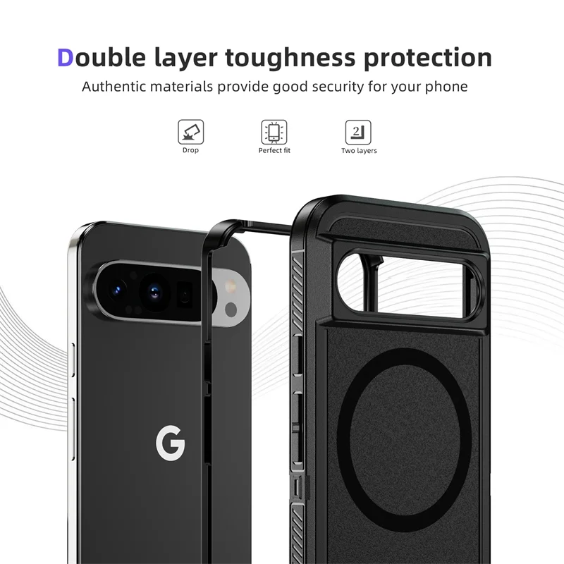 Magnetic Armor Case For Google Pixel  Series