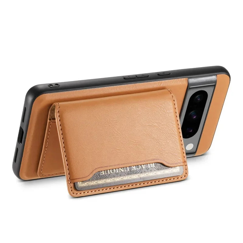 Magsafe Leather Case with Wallet For Pixel Series
