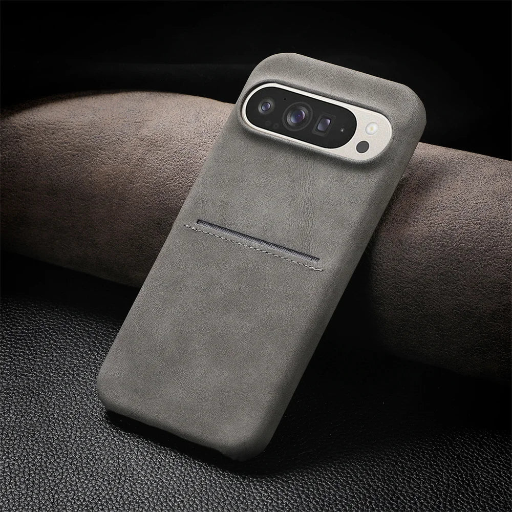 Card Slot Leather Case For Google Pixel Series