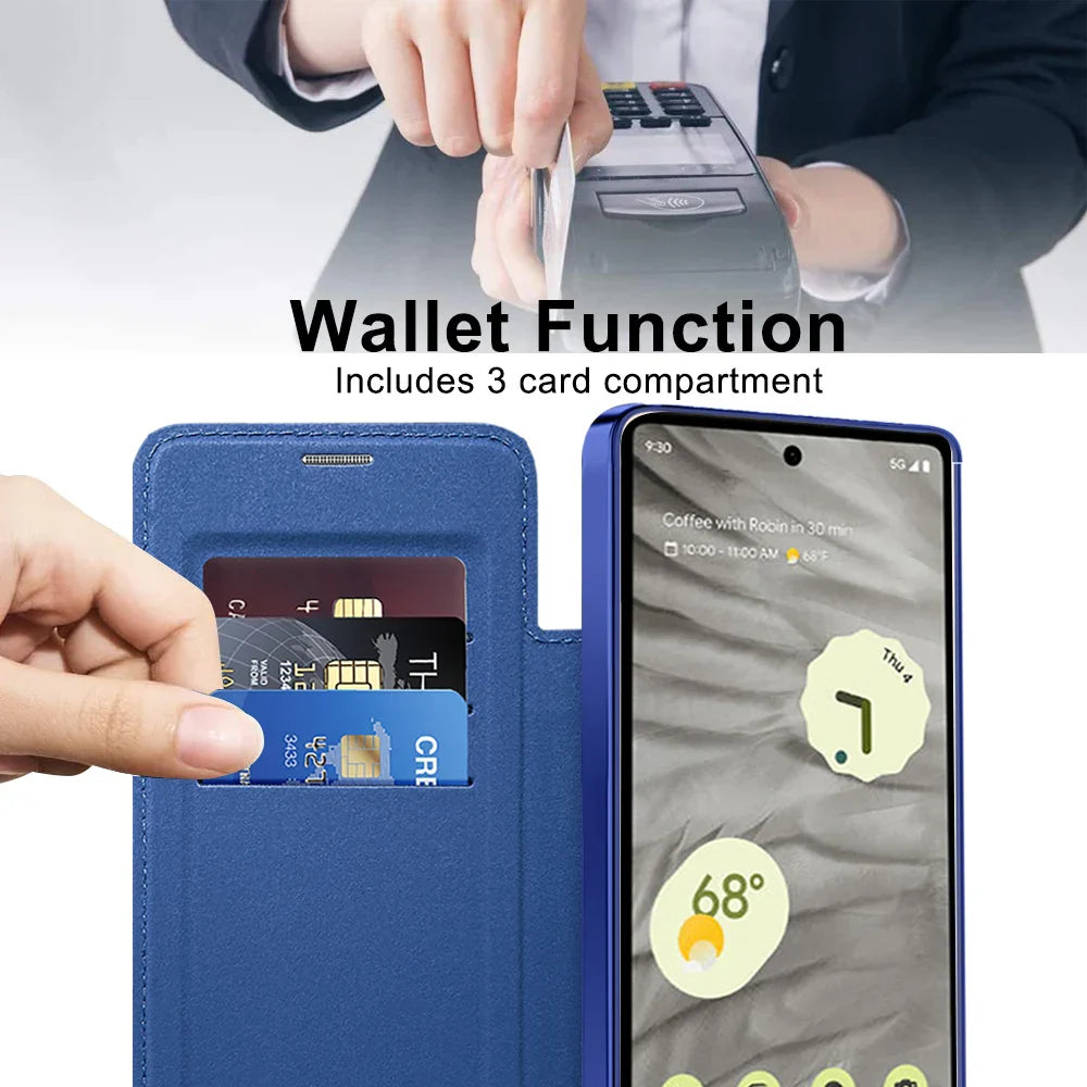 Leather Magsafe Wallet Case with Card Slot