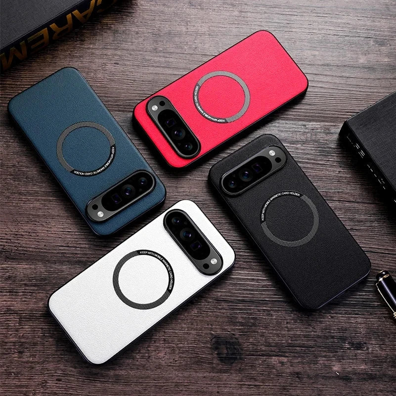 Leather Magnetic Case For Google Pixel 8 Series