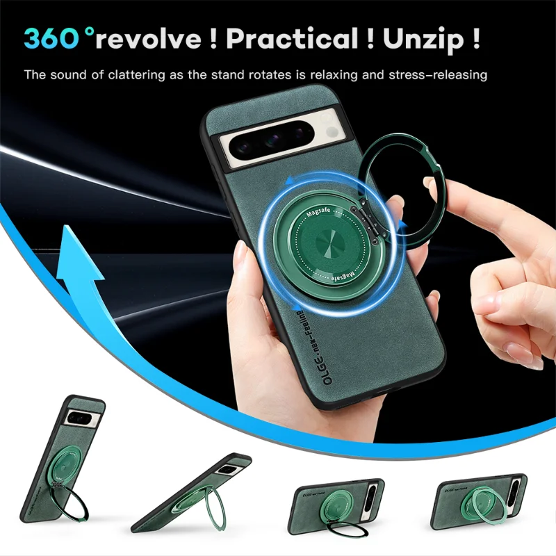 Leather Magnetic Case with Bracket