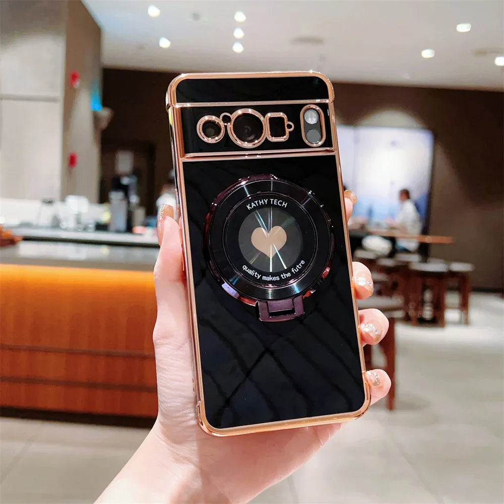Shockproof Case with Magnetic Stand Holder For Google Pixel Series