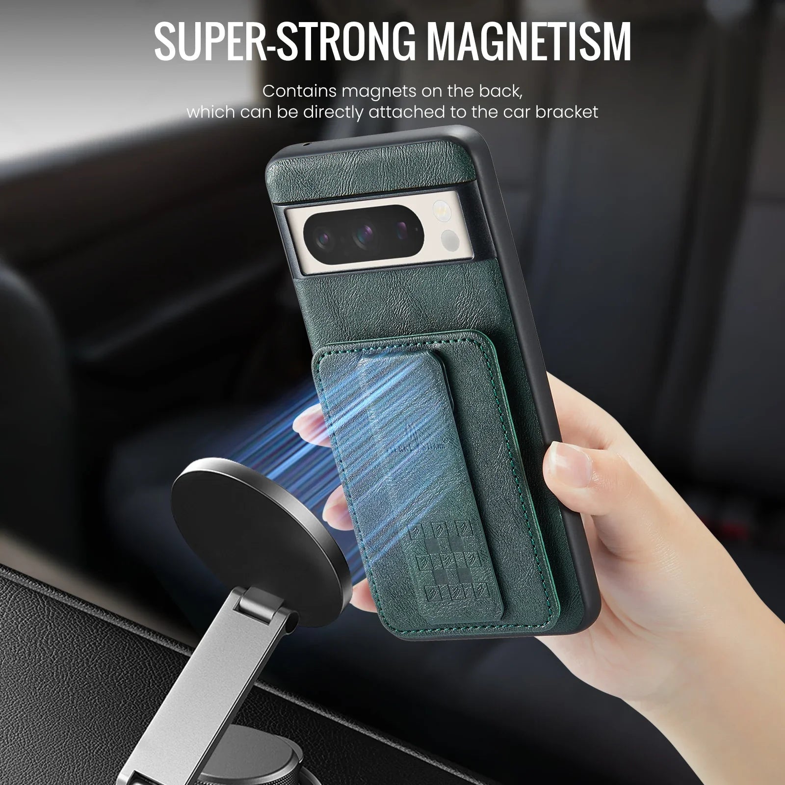 Premium Google Pixel 8A Leather Wallet Case