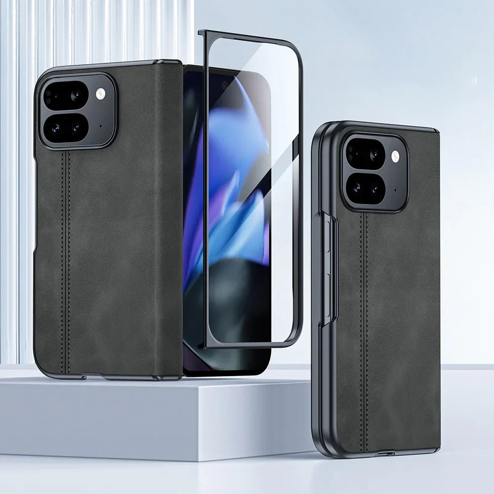 Full Protection Leather Case For Google Pixel 9 Pro Fold