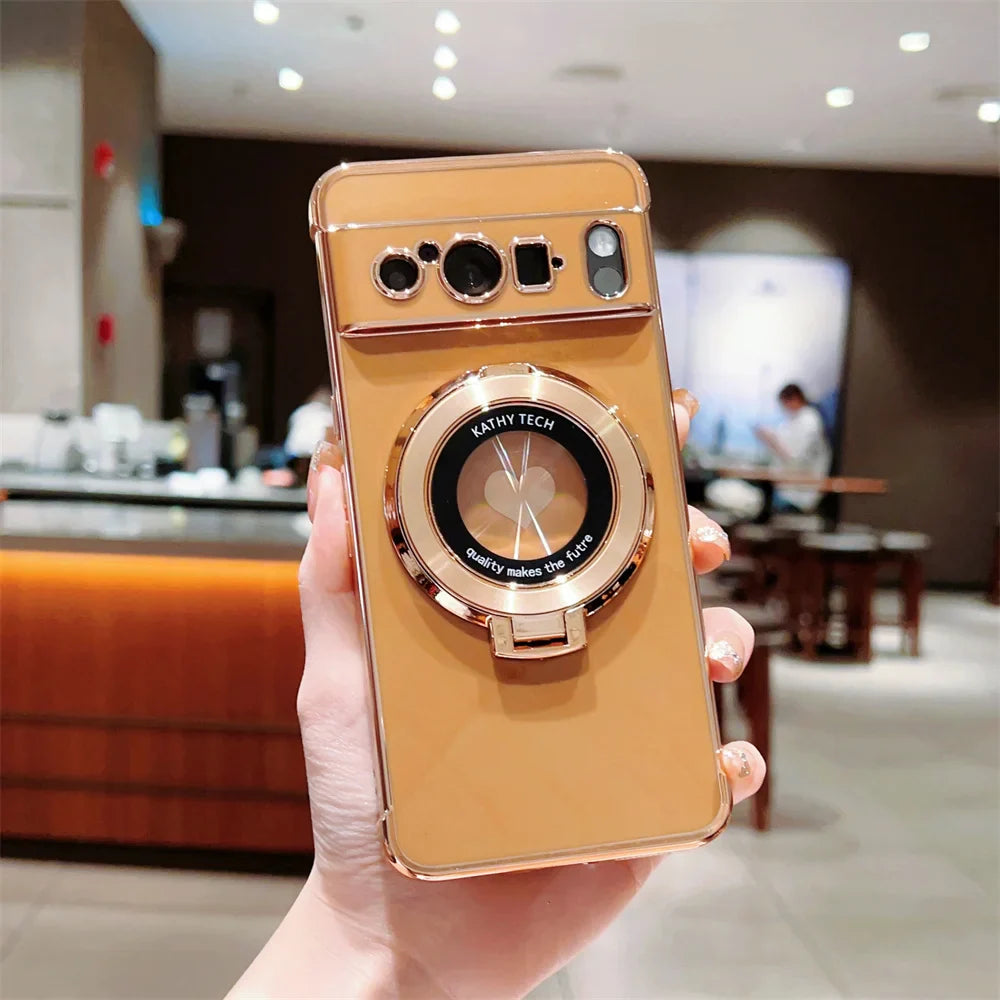 Shockproof Case with Magnetic Stand Holder For Google Pixel Series
