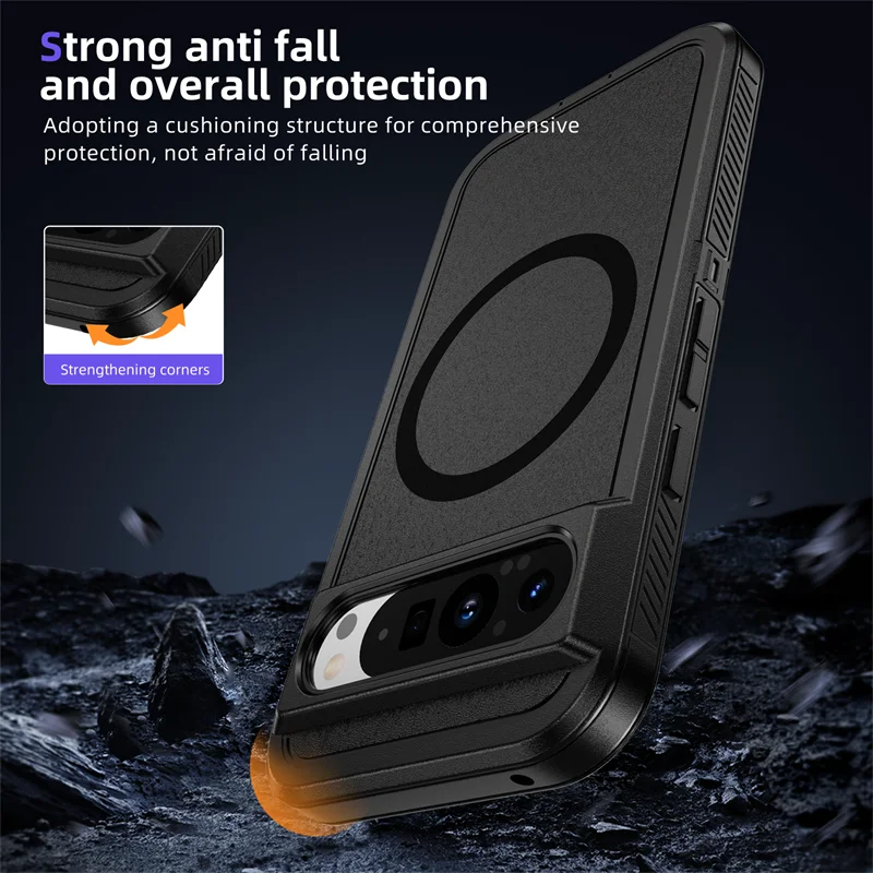 Magnetic Armor Case For Google Pixel  Series