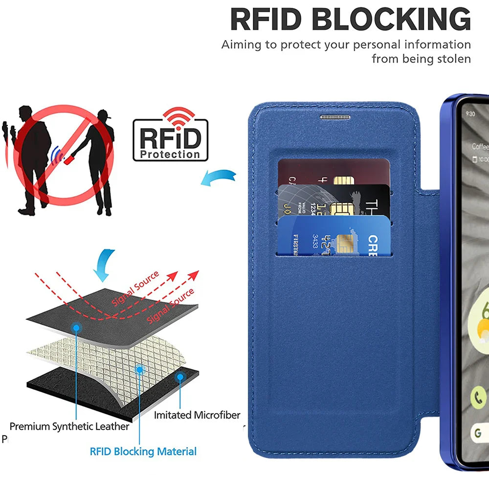 Leather Magsafe Wallet Case with Card Slot