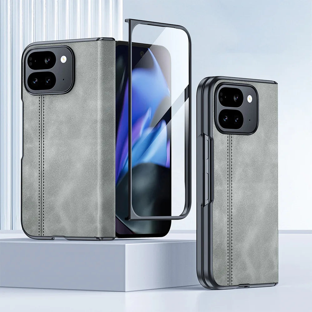 Full Protection Leather Case For Google Pixel 9 Pro Fold