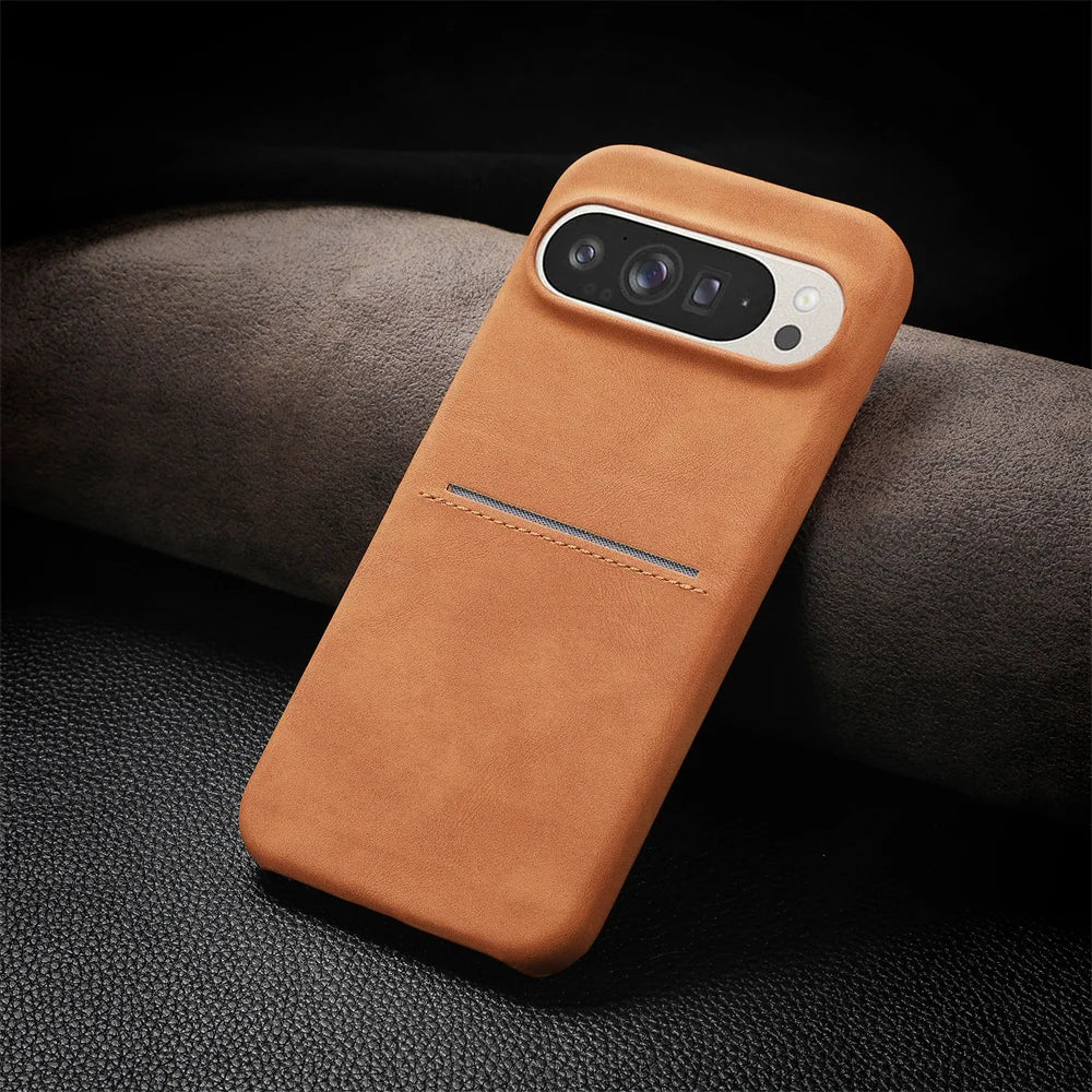 Leather Case with Card Slot For Google Pixel Series