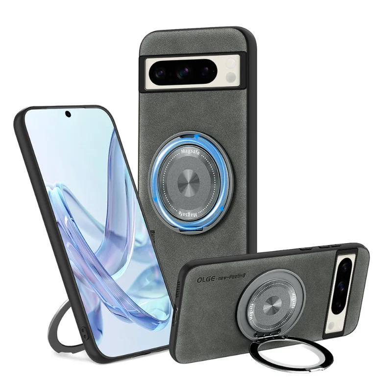 Leather Magnetic Case with Bracket