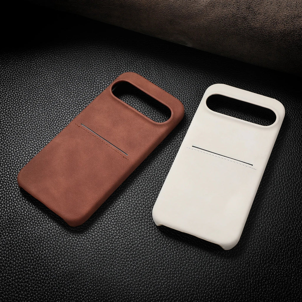 Card Slot Leather Case For Google Pixel Series