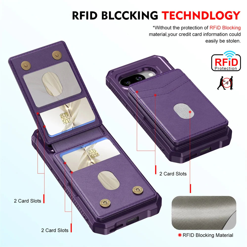 2-in-1 Magnetic Wallet Case for Pixel Series