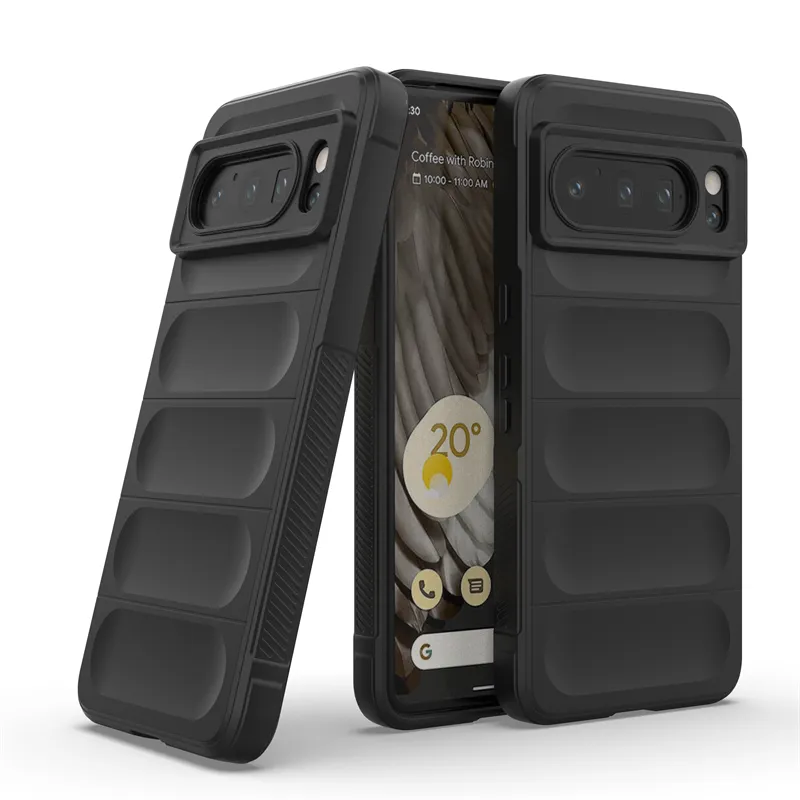 Shockproof Silicone Case with Lens Protection For Google Pixel 8 Series