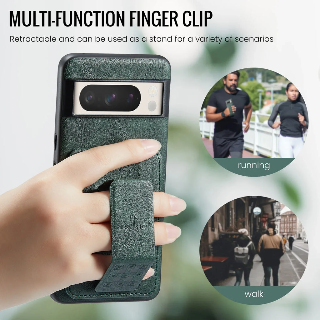 Premium Google Pixel 8A Leather Wallet Case