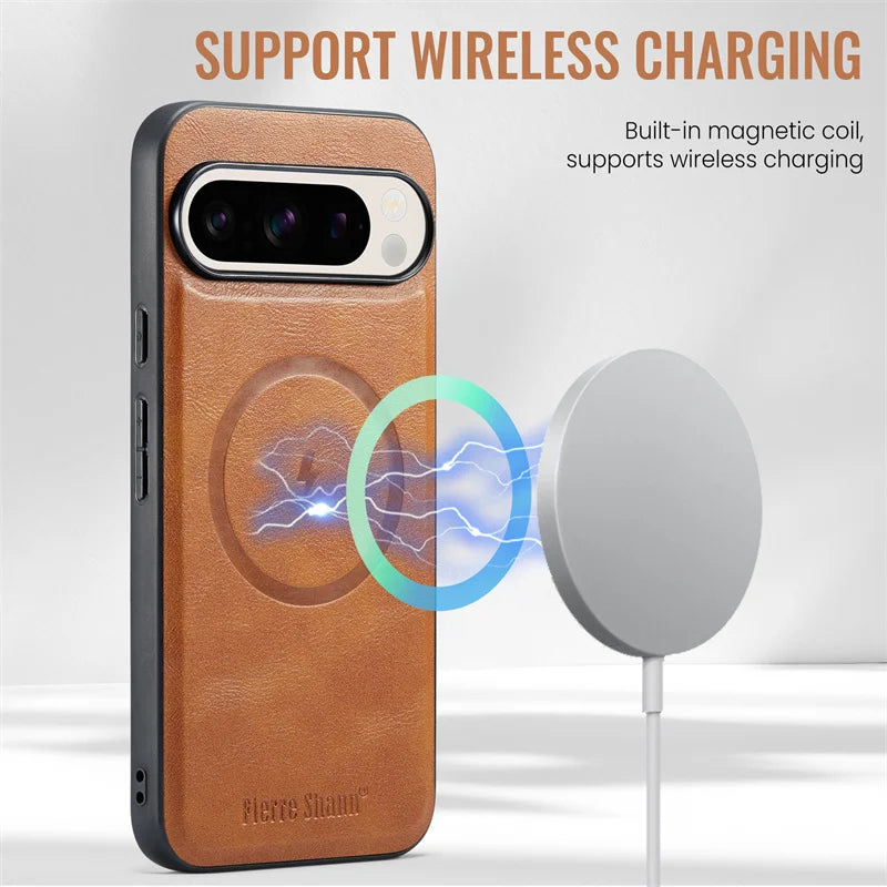 Leather Case with Wallet For Google Pixel Series