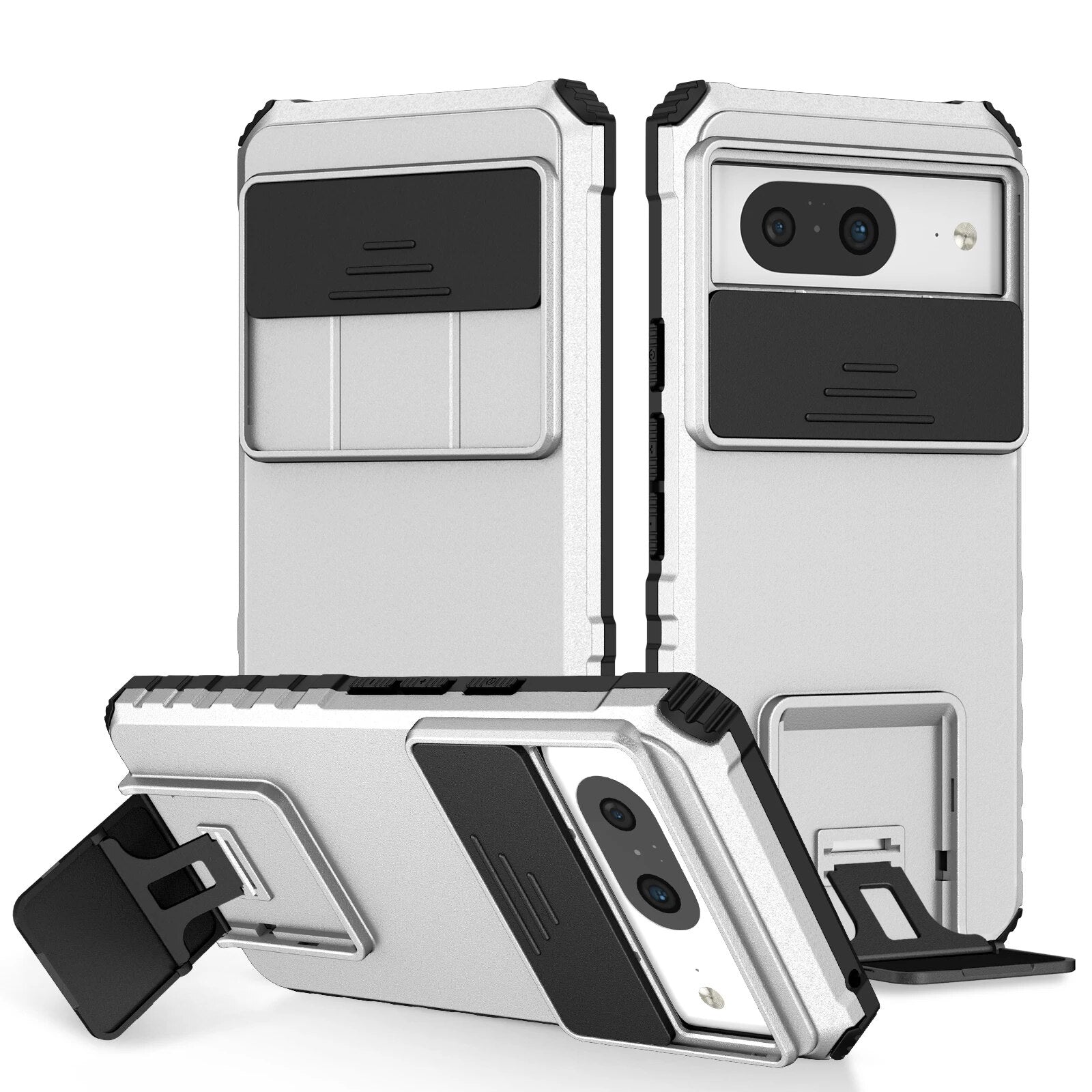 Shockproof Case with Stand Bracket For Google Pixel 8 Series