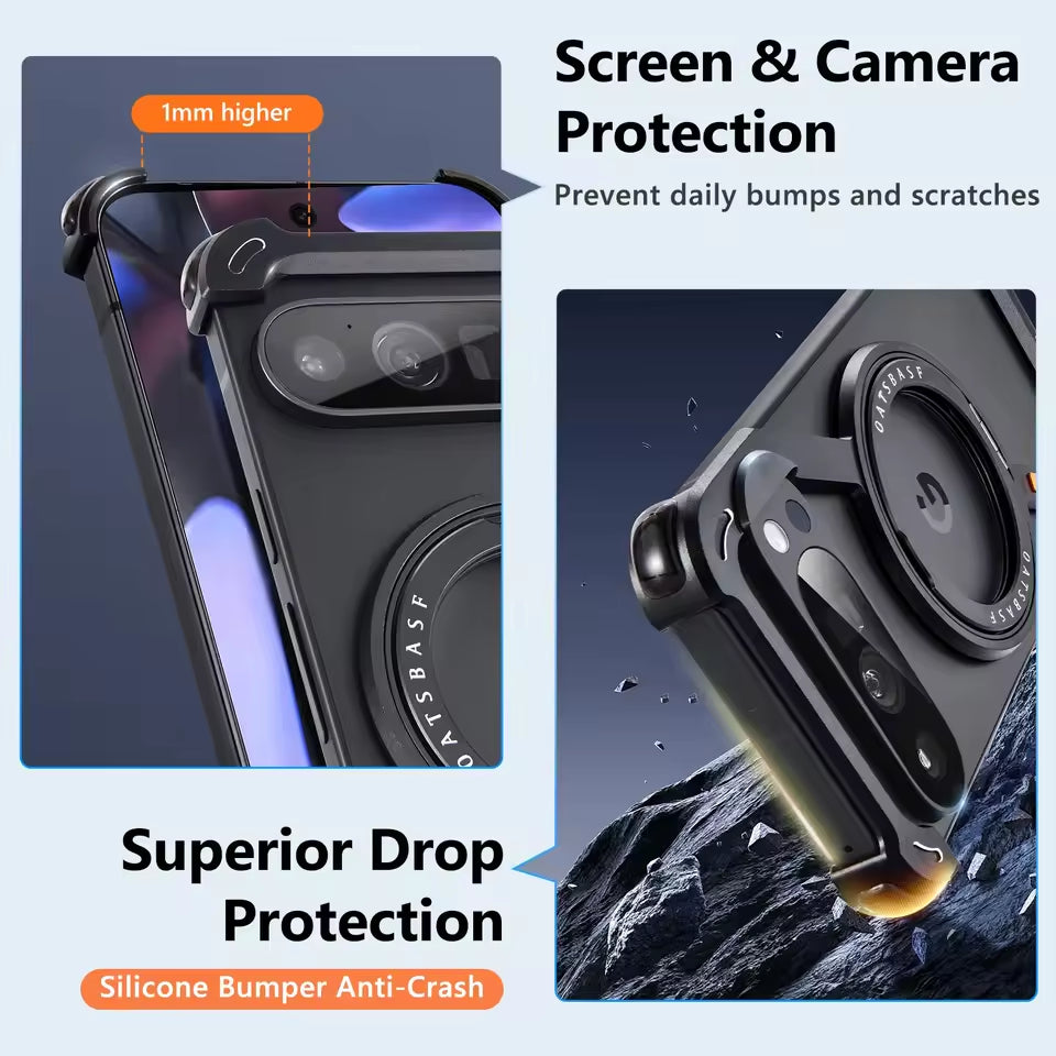 Frameless Case with Magnetic Kickstand